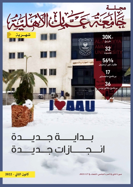 1643995409869 عدد جديد من مجلة جامعة عمان الاهلية - وكالة عكاظ الاخبارية