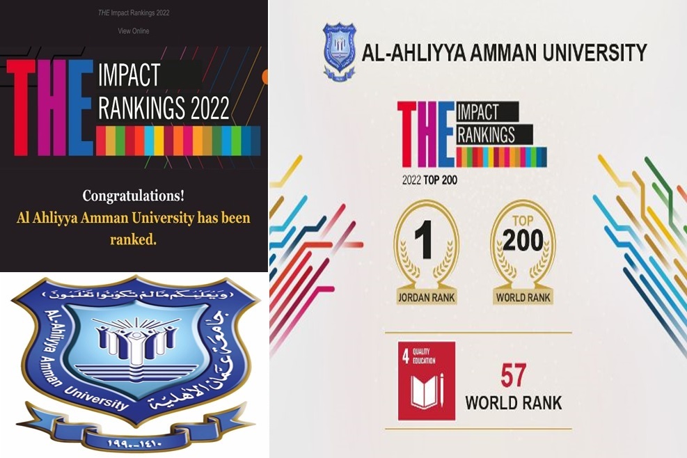 أمناء جامعة عمان الاهلية يهنىء رئيس الجامعة وأسرتها بمناسبة فوزها بالمرتبة الاولى على الجامعات الاردنية بتصنيف التايمز 2022 - وكالة عكاظ الاخبارية