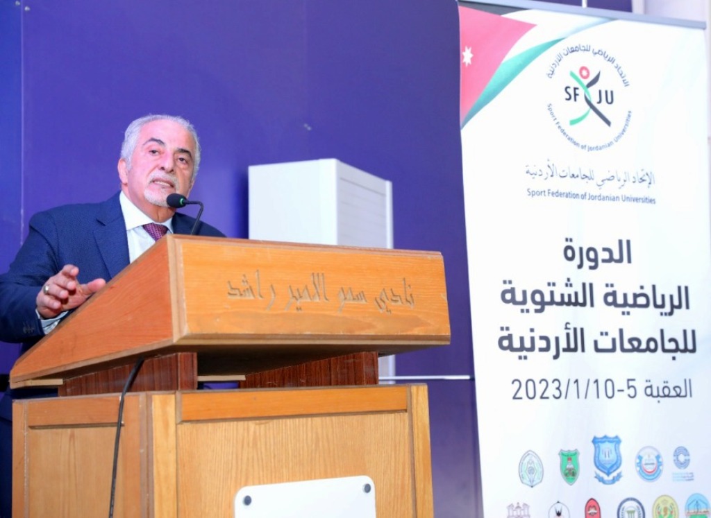 .د. ساري حمدان يفتتح الدورة الرياضية الشتوية للجامعات الأردنية في العقبة1 - وكالة عكاظ الاخبارية