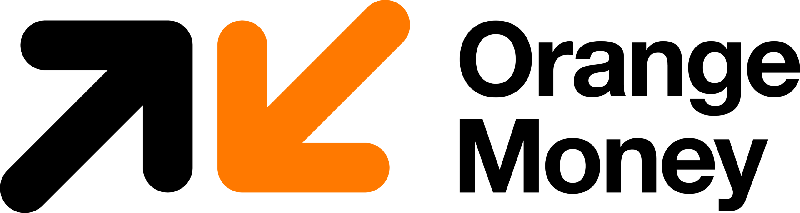 Orange Money Logo Landscape Black RGB - وكالة عكاظ الاخبارية