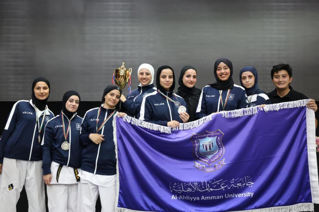  الاهلية بطلة الجامعات الأردنية في الكراتيه للطلاب ووصيفه البطولة للطالبات 5 - وكالة عكاظ الاخبارية