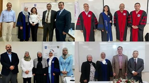  مناقشة 6 رسائل ماجستير في هندسة عمان الاهلية