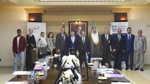 عمان الأهلية تستقبل وفدا من جمعية عَون الثقافية الوطنية