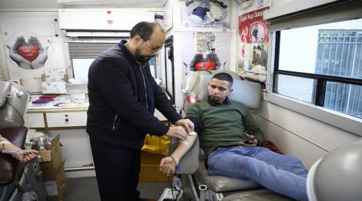 جامعة الشرق الأوسط تنظم حملة للتبرع بالدم