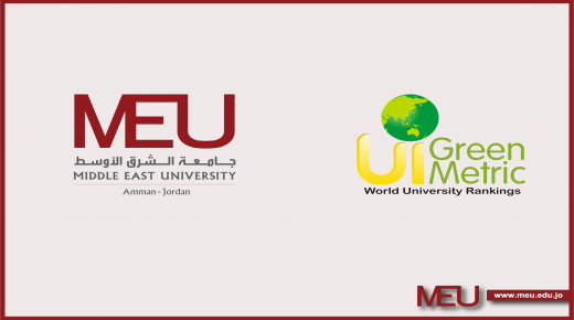 جامعة الشرق الأوسط تتقدم 137 مرتبة في تصنيف “UI Green Metric”… وعدد المشاركين 1050 جامعة