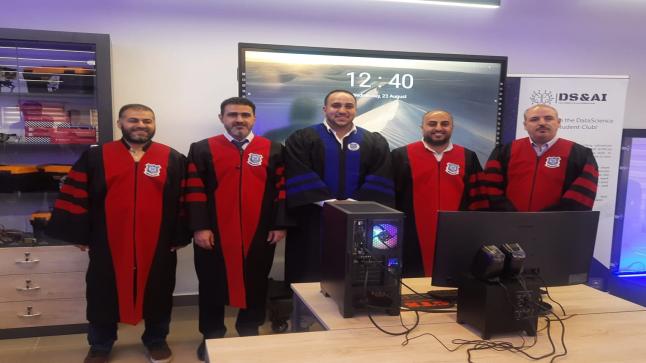 مناقشة رسالة ماجستير في الأمن السيبراني بكلية تقنية المعلومات في عمان الاهلية  للطالب حسن أحمد عنبوسي