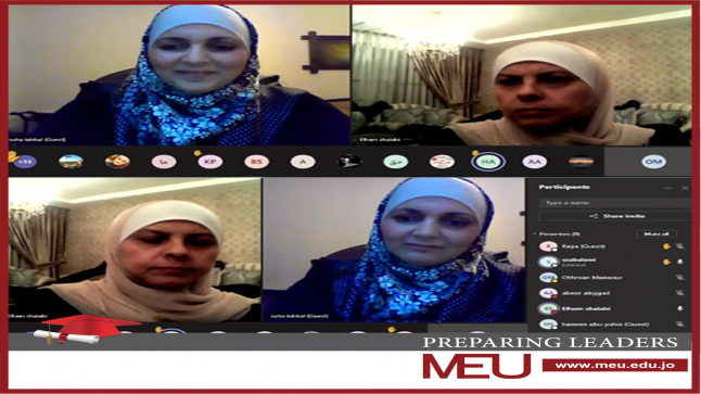 ضمن فعاليات الاحتفال بمئوية تأسيس الدولة الأردنية جامعة الشرق الأوسط MEU تعقد محاضرة بعنوان “الطفولة المبكرة في ظل جائحة كورونا كوفيد 19”