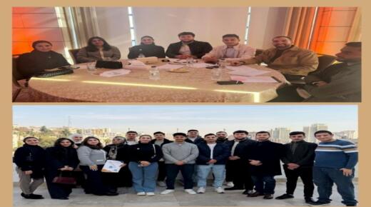 مشاركة طلبة عمان الاهلية بمختبر السياسات الشبابية حول التحول الغذائي والزراعي