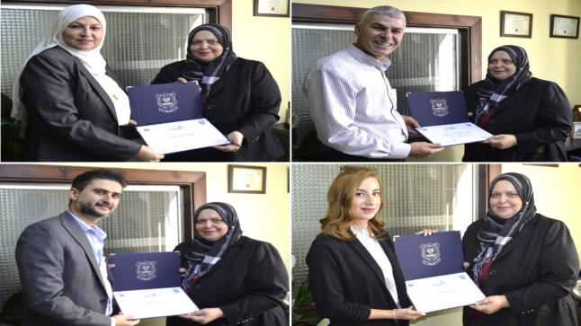 عمادة البحث العلمي في عمان الاهلية تُكرّم نخبة من الأساتذة المتميزين بتقديم دورات تدريبية بحثيّة