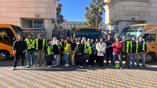 عمّان الأهلية تختتم الحملة الشتوية “أمل ودفء” في محافظة البلقاء