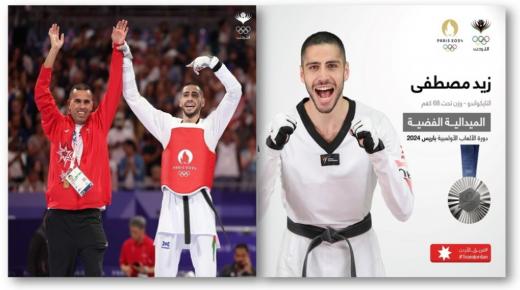 إنجاز تاريخي لخريج عمان الأهلية زيد مصطفى بفوزه بفضية التايكواندو في أولمبياد باريس  