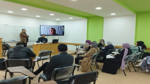  محاضرة لـ”عمارة وتصميم ” عمان الاهلية بجامعة البوليتكنيك بفلسطين