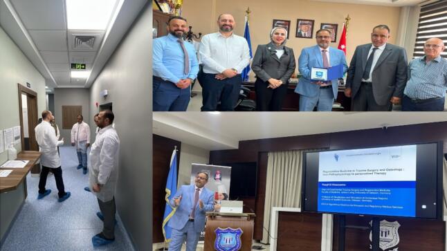 محاضرة للعالم الأردني ثقيف الخصاونة بصيدلة عمّان الأهلية حول الطب التجديدي والعلاج الشخصي  