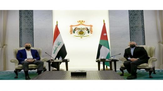 الملك يستقبل رئيس الوزراء العراقي