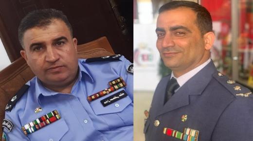 مهند الخوالد يهنيء شقيقه المقدم بلال وابن عمه الرائد عادل بمناسبة الترفيع