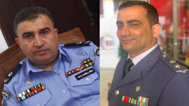 مهند الخوالد يهنيء شقيقه المقدم بلال وابن عمه الرائد عادل بمناسبة الترفيع