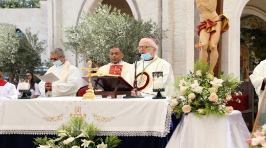 الكنيسة الكاثوليكية في الأردن تُحيي يوم الحج إلى مزار سيدة الجبل في بلدة عنجرة- صور