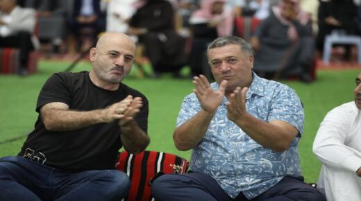 الفنان الاردني نايف الزايد يهنئ الاستاذ سامي الحجاج بمناسبة زفاف نجله المهندس ليث – صور