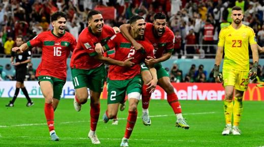 بالفيديو : المغرب يفوز على إسبانيا ويصبح أول فريق عربي يصل إلى دور الـ8 في كأس العالم
