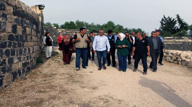 وفد من منظمة السياحة العالمية ووزراء سياحة عرب يزورون أم قيس