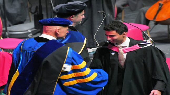 أحمد ماهر الحوراني يحصل على درجة الماجستير من جامعة إمبريال كوليج