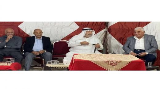 الشيخ محمد الابراهيم الخصاونة يكرم اللواء المتقاعد وضاح الحمود – صور