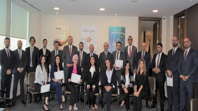 حفل تسليم شهادة دورة تدريب المدربين – TOT لموظفي شركة التأمين gig-Jordan