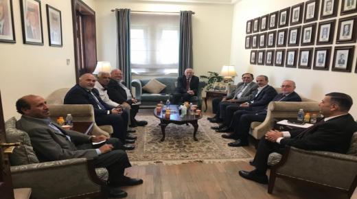 العيسوي يلتقي رئيس وأعضاء الهيئة الادارية ولجنة المستشارين بالجمعية الأردنية لرياضة الصيد في الديوان الملكي