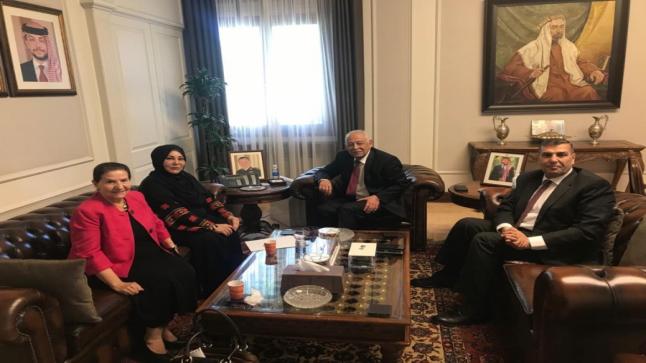 العيسوي يلتقي رئيسة الاتحاد النسائي الأردني ميسون تليلان