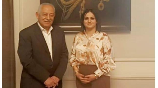 العيسوي رئيس الديوان الملكي الهاشمي العامر يستقبل الاعلامية رشا عصفور 