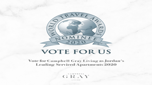 مشروع “كامبل غراي ليڤينغ عمّان” ضمن قائمة المرشحين لجوائز السفر العالمية