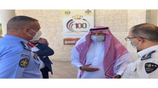 السفير السعودي لدى الاردن نايف بن بندر السديري يتفقد سير العمل في منفذ الحديثة – العمري الحدودي بين البلدين- صور