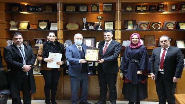 وفد من سفارة الجمهورية العربية السورية يزور جامعة العلوم التطبيقية الخاصة