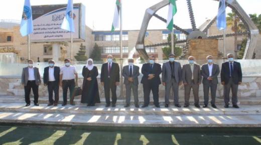 وفد من جامعة جامعة بوليتكنك فلسطين يزور جامعة الزرقاء