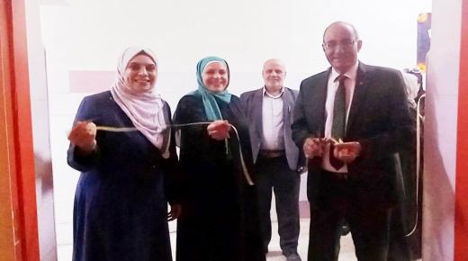 مدير تربية الزرقاء الاولى د. احمد العياصرة يفتتح مختبر قمرا التقني GMRAH في مدرسة زينب الاسدية الثانوية المختلطة .