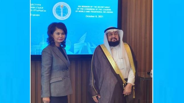 معالي الدكتور سرحان يلتقي بمعالي وزيرة الإعلام في كازاخستان