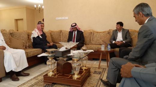 مستشار جلالة الملك لشؤون العشائر يزور الشيخ صالح الفايز