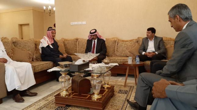 مستشار جلالة الملك لشؤون العشائر يزور الشيخ صالح الفايز