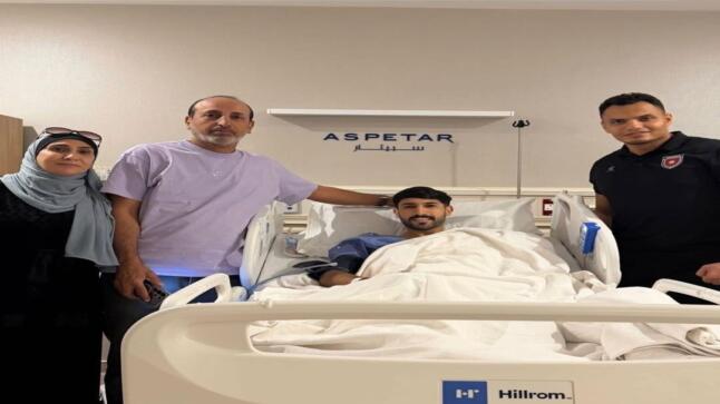 النعيمات يجري عملية الرباط الصليبي بنجاح ويبدأ مرحلة التعافي