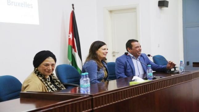 جامعة الزيتونة تستقبل الدكتورة كاثي هيكل من جامعة سانت لويس / بلجيكا