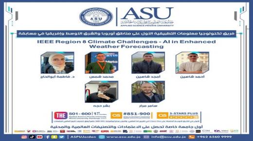 الصدارة بجدارة لفريق التطبيقية في مسابقة عالمية…