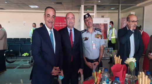 رئيس جمعية الفنادق الاردنية المهندس عبد الحكيم الهندي يشارك في حفل تدشين طائرة تابعة للخطوط الملكية الأردنية للطيران