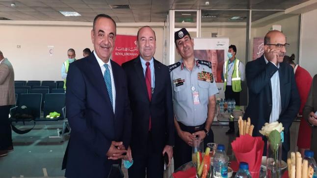 رئيس جمعية الفنادق الاردنية المهندس عبد الحكيم الهندي يشارك في حفل تدشين طائرة تابعة للخطوط الملكية الأردنية للطيران