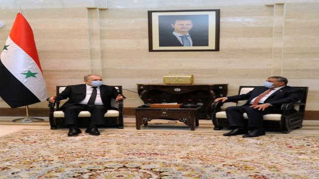 رئيس الوزراء السوري يستقبل السنافي ووفد المقاولين العراقيين والعرب في دمشق