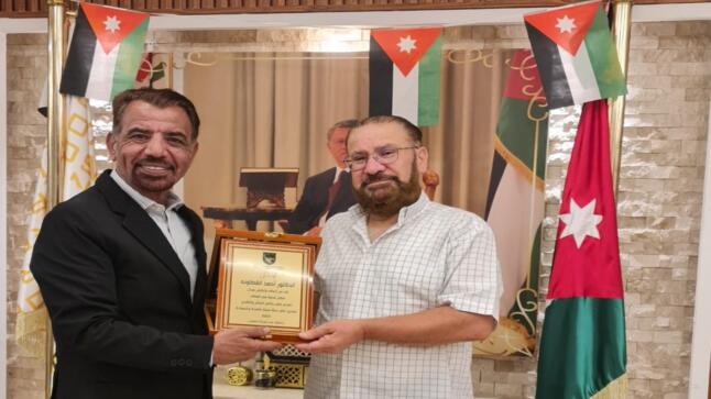 تكريم الدكتور العقيد المتقاعد احمد القطاونه بمناسبة انتهاء خدمته وإحالته على التقاعد من شركة العقرب للدفاع والحماية