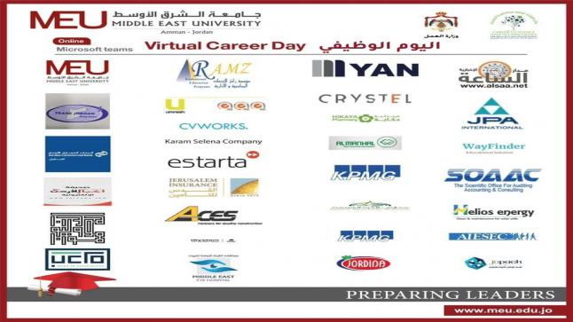 جامعة الشرق الأوسط  MEUتقيم اليوم الوظيفي بالتعاون مع صندوق الملك عبدالله الثاني