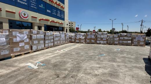 الحموري يعلن عن إرسال قافلة من المساعدات الطبية والانسانية لقطاع غزة مثمناً دور الهيئة الخيرية الأردنية الهاشمية في إنجاح إيصالها