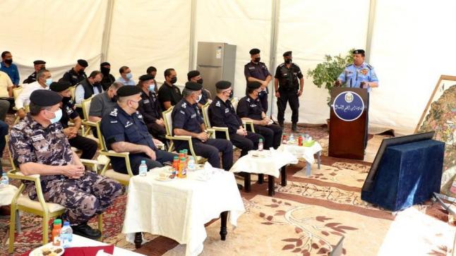 مدير الأمن العام يزور موقع مهرجان جرش ويتفقد الخطة الامنية الخاصة بالمهرجان .