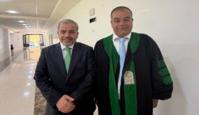 الدكتور عون منور النهار يهنئ غصاب حمود الجازي بحصوله على الماجستير في إدارة الأعمال