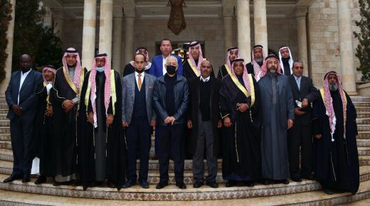لقاء معالي رئيس الديوان الملكي الهاشمي مع مجموعة وجهاء من ديوان قبيلة الترابين